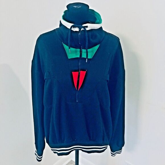 MACGREGOR Vintage 80's Blue Green Tennis 1/4 Zip Pullover Sweatshirt Women’s M - Picture 1 of 6